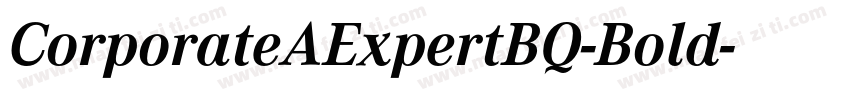 CorporateAExpertBQ-Bold字体转换