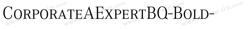 CorporateAExpertBQ-Bold字体转换