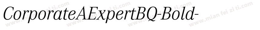 CorporateAExpertBQ-Bold字体转换