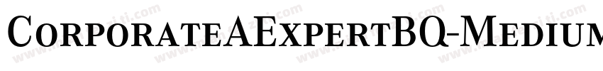 CorporateAExpertBQ-MediumItalicOsF字体转换