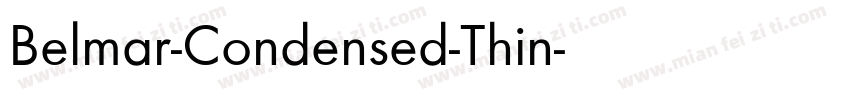 Belmar-Condensed-Thin字体转换