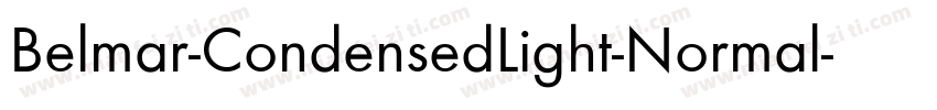 Belmar-CondensedLight-Normal字体转换