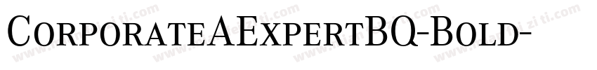 CorporateAExpertBQ-Bold字体转换