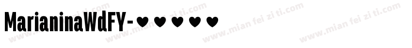 MarianinaWdFY字体转换