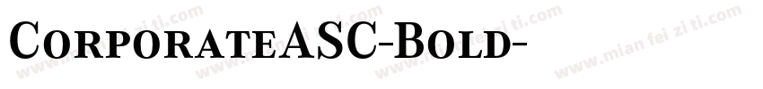CorporateASC-Bold字体转换