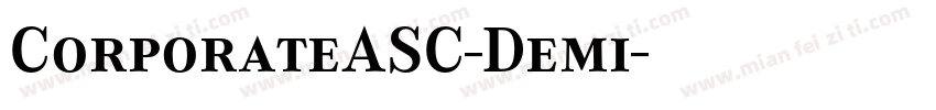CorporateASC-Demi字体转换