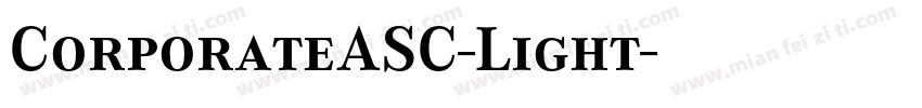 CorporateASC-Light字体转换