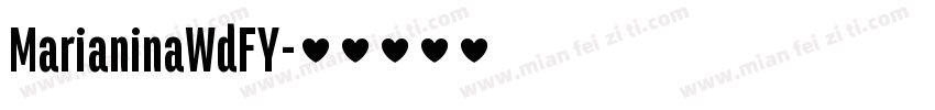 MarianinaWdFY字体转换