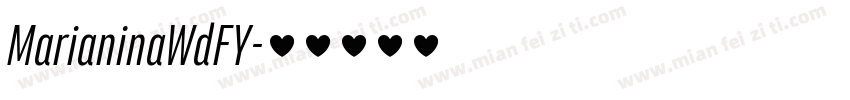 MarianinaWdFY字体转换
