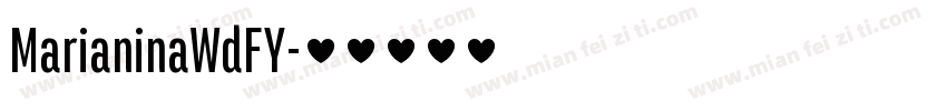 MarianinaWdFY字体转换