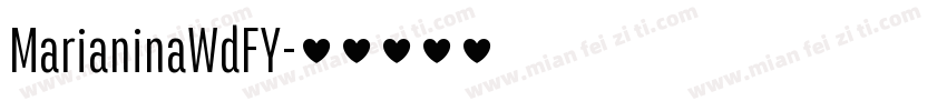MarianinaWdFY字体转换