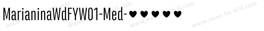 MarianinaWdFYW01-Med字体转换