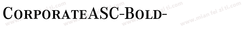 CorporateASC-Bold字体转换