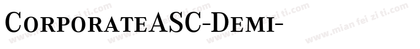 CorporateASC-Demi字体转换