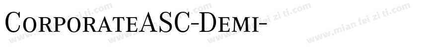 CorporateASC-Demi字体转换
