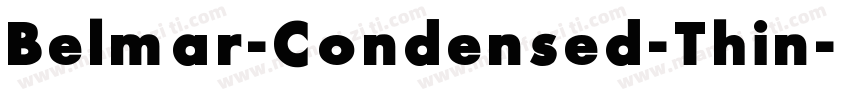 Belmar-Condensed-Thin字体转换