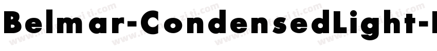 Belmar-CondensedLight-Italic字体转换