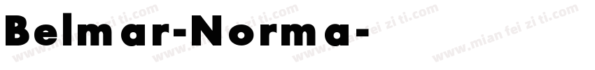 Belmar-Norma字体转换