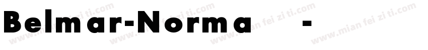 Belmar-Norma粗体字体转换