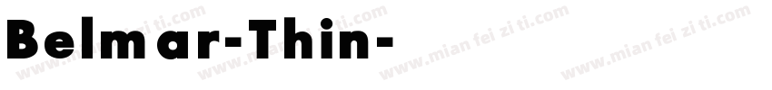 Belmar-Thin字体转换