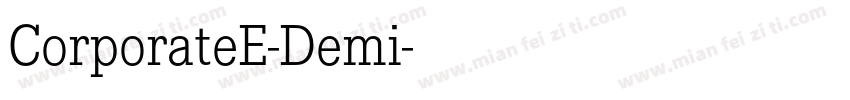 CorporateE-Demi字体转换
