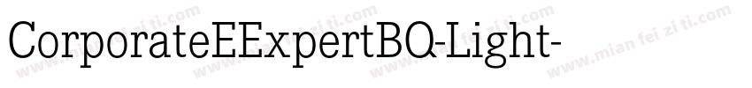 CorporateEExpertBQ-Light字体转换