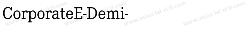CorporateE-Demi字体转换