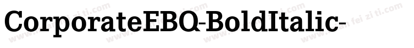 CorporateEBQ-BoldItalic字体转换