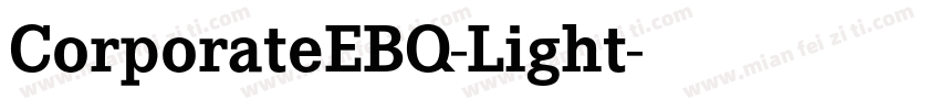 CorporateEBQ-Light字体转换