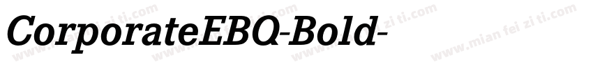 CorporateEBQ-Bold字体转换