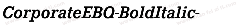 CorporateEBQ-BoldItalic字体转换