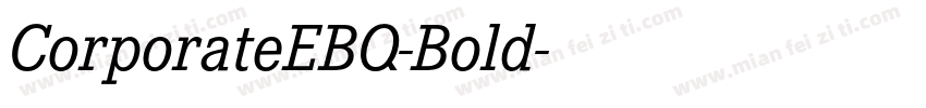CorporateEBQ-Bold字体转换