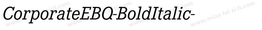 CorporateEBQ-BoldItalic字体转换