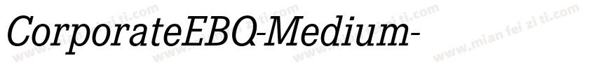 CorporateEBQ-Medium字体转换