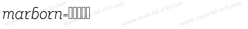 marborn字体转换