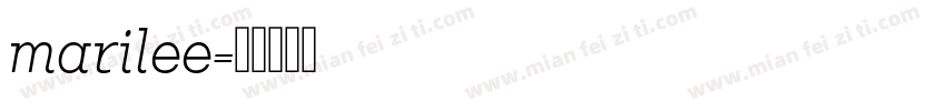 marilee字体转换