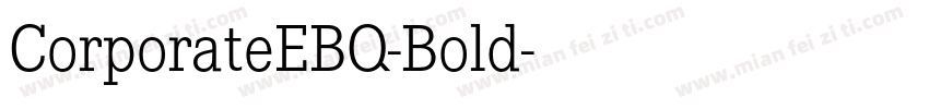 CorporateEBQ-Bold字体转换