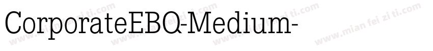 CorporateEBQ-Medium字体转换
