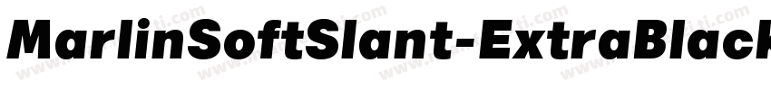 MarlinSoftSlant-ExtraBlack字体转换
