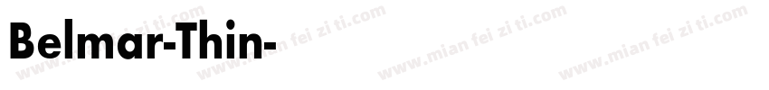 Belmar-Thin字体转换