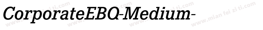 CorporateEBQ-Medium字体转换