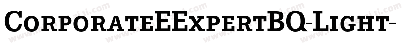 CorporateEExpertBQ-Light字体转换