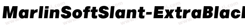 MarlinSoftSlant-ExtraBlack字体转换