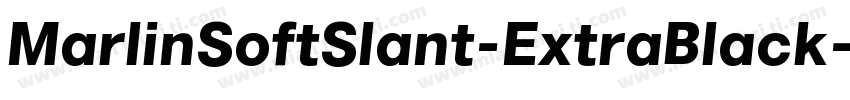 MarlinSoftSlant-ExtraBlack字体转换