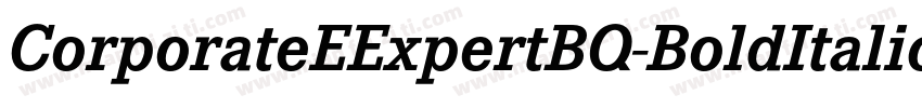 CorporateEExpertBQ-BoldItalicOsF字体转换