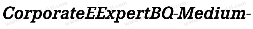CorporateEExpertBQ-Medium字体转换