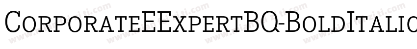 CorporateEExpertBQ-BoldItalicOsF字体转换