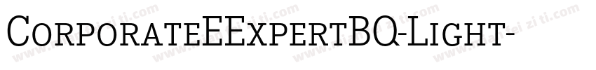 CorporateEExpertBQ-Light字体转换