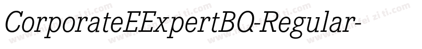 CorporateEExpertBQ-Regular字体转换