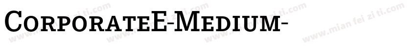 CorporateE-Medium字体转换